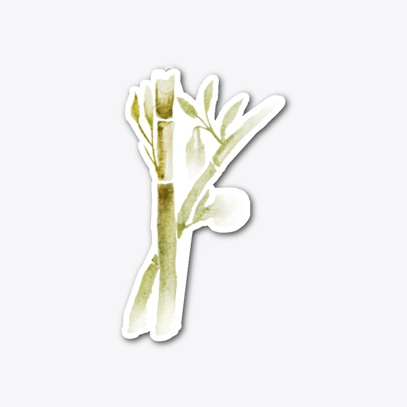 Crow on a Bamboo Branch