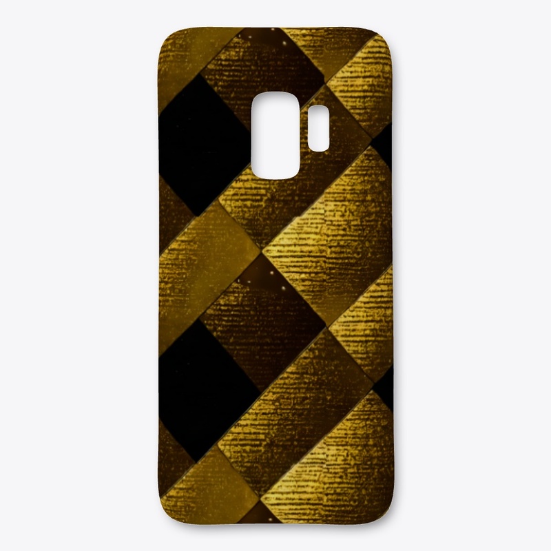 Black and Gold Square Frat 