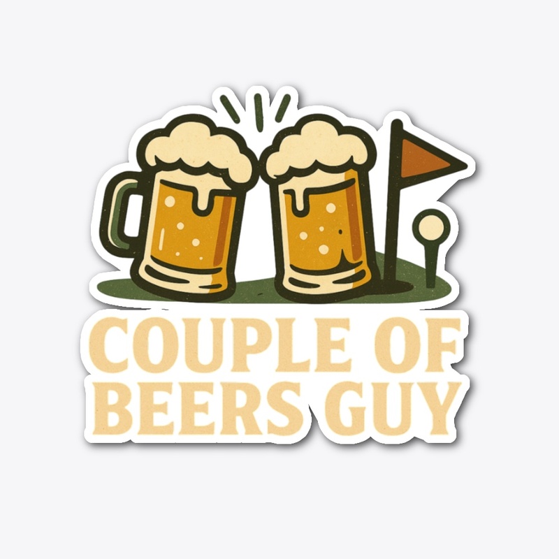 Couple of Beers Golf Guy