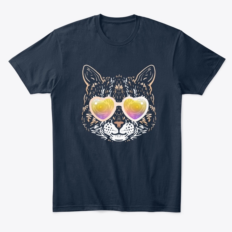 Cute Cat in Sunglasses (Colored+sg05)