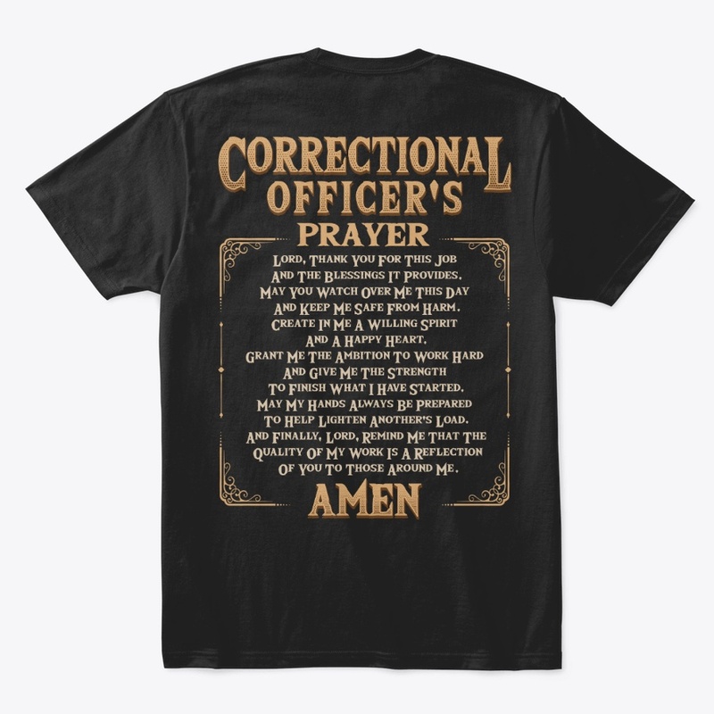 Proud Correctional Officer Gift Prayer