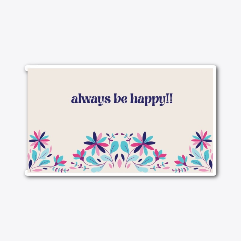 always happy text designed product