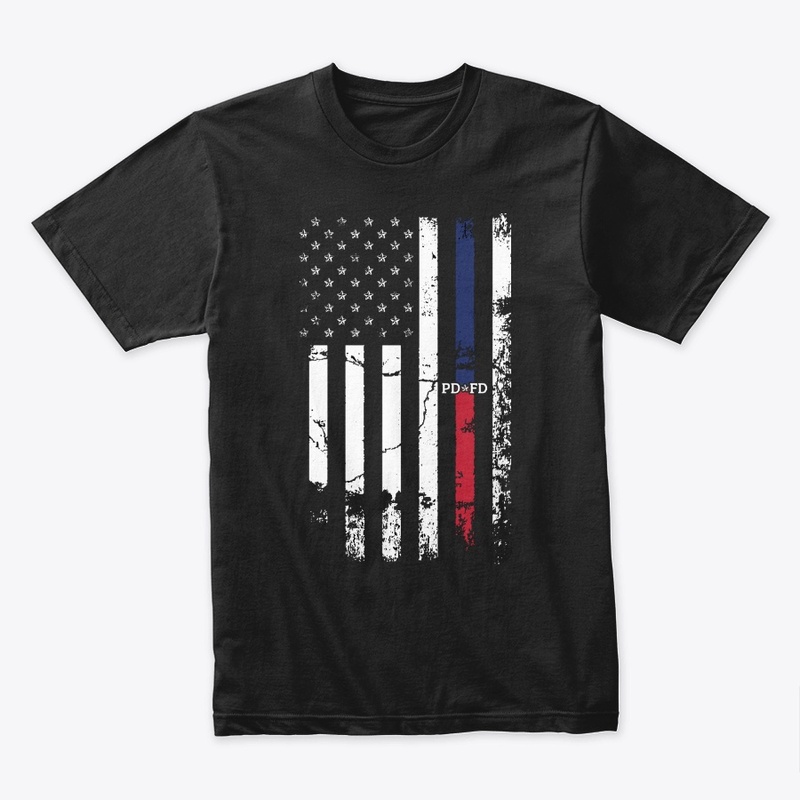 Blue and Red Flag