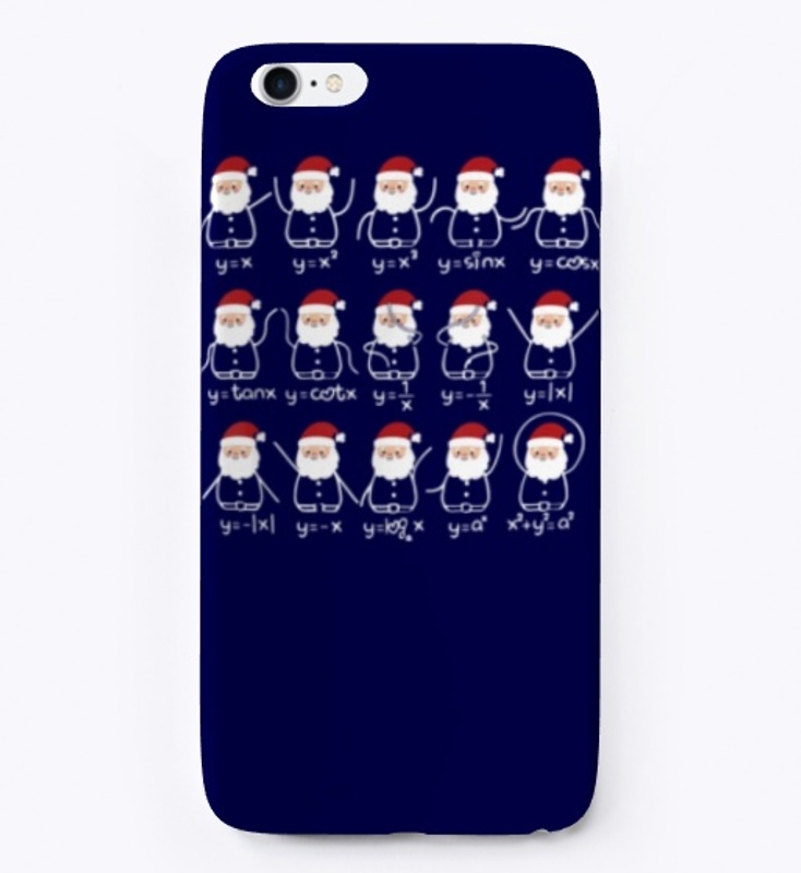 Math Teacher Christmas Santa Hat Shirt