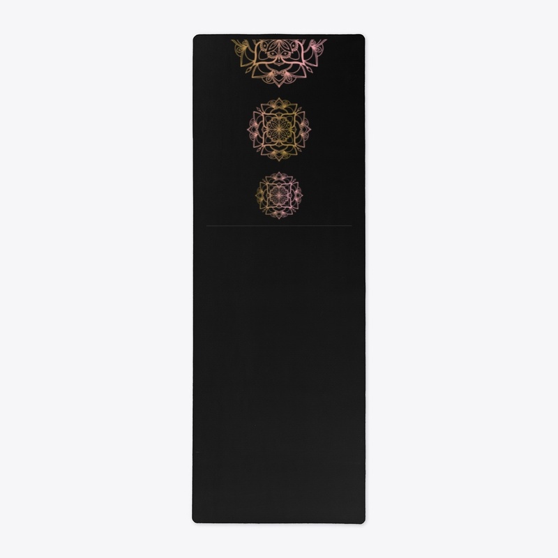 Black mandala style