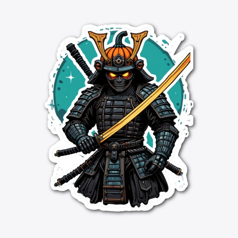 Samurai Pumpkin Warrior Tee