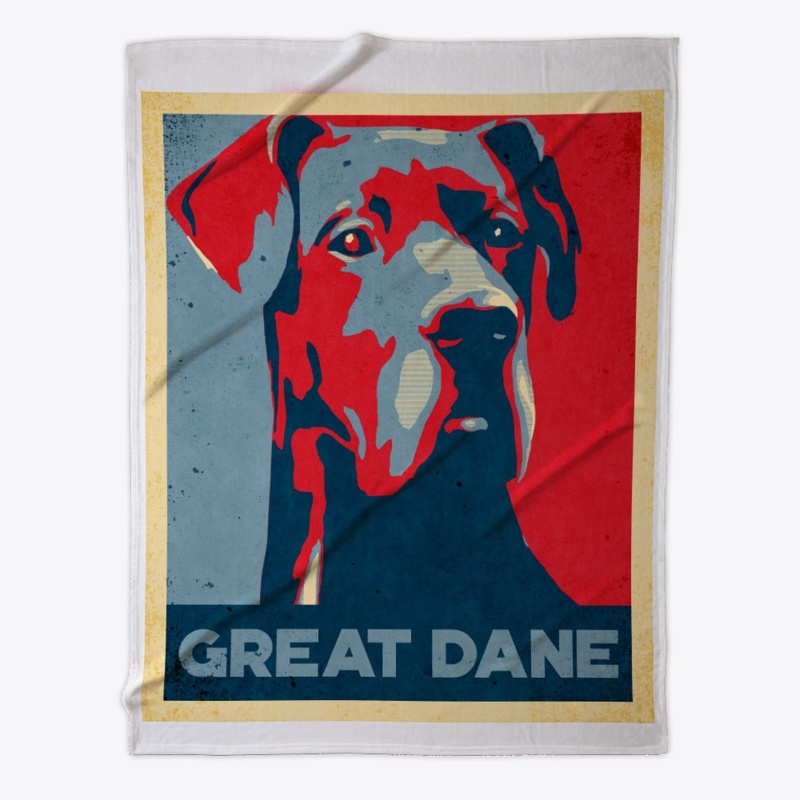 Cool Great Dane Propaganda Poster Style