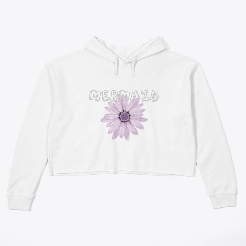 Mermaid logo crop hood