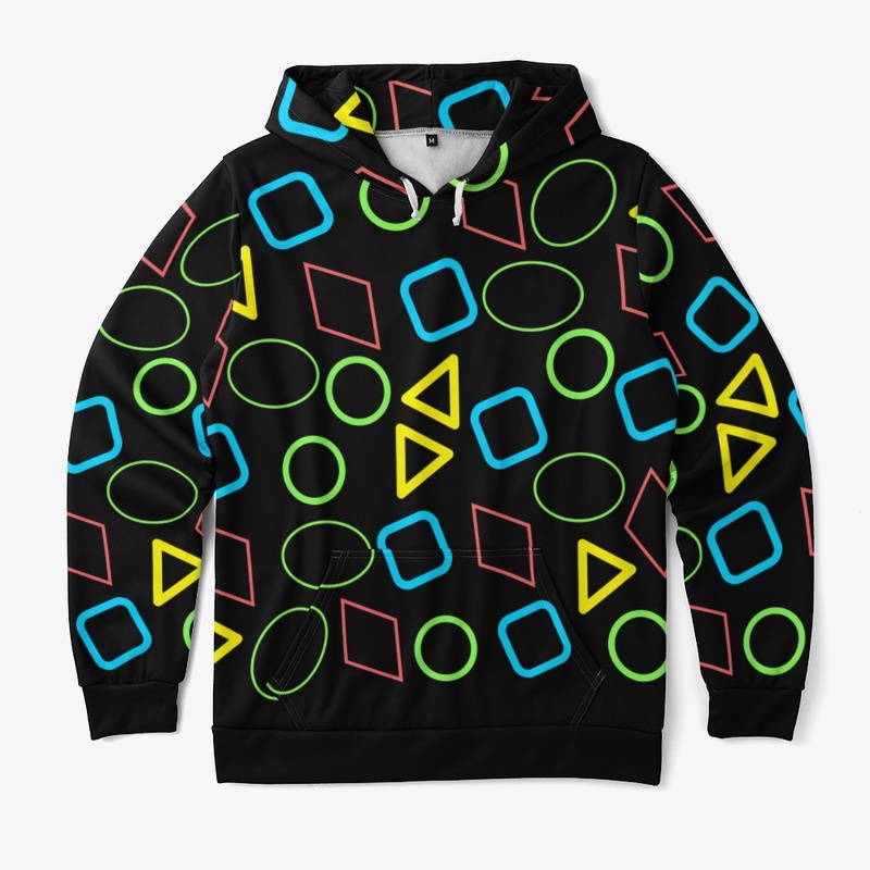 Multi Color Geometric Hoodie