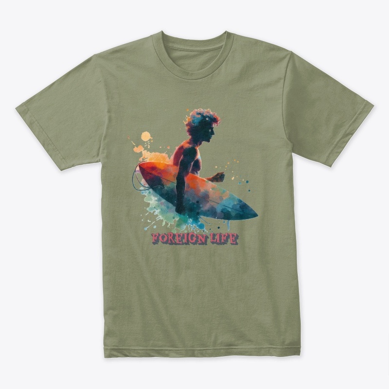 Foreign Life Spray Painted Surfer