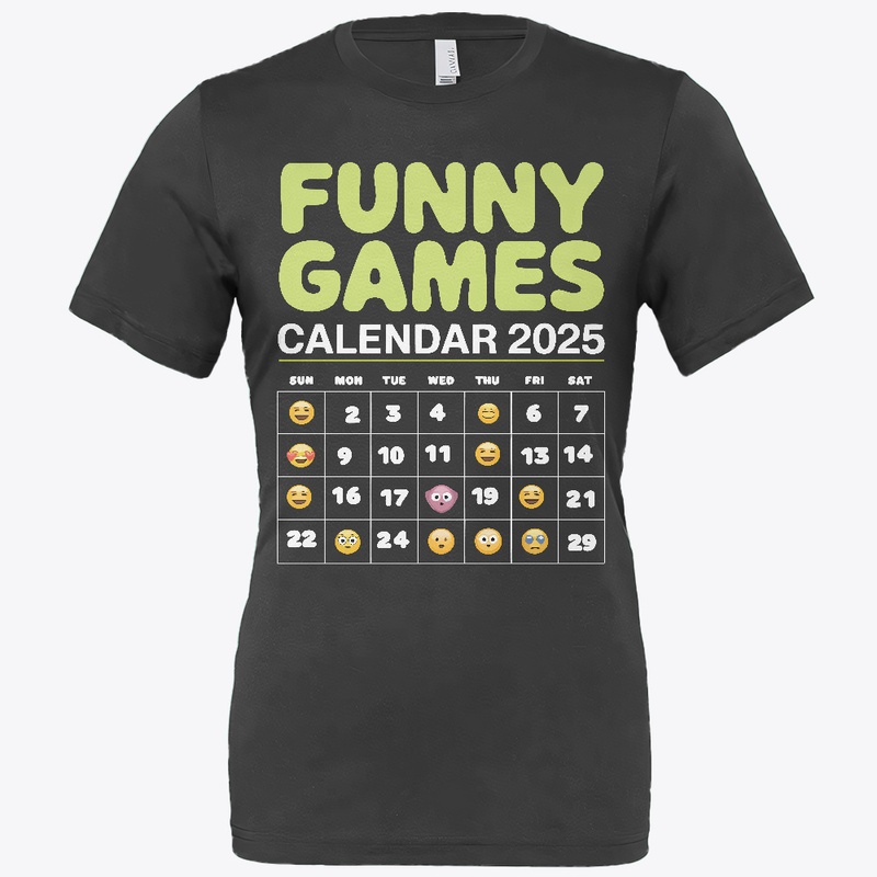 Funny Games Calendar2025 Iconic Design. 