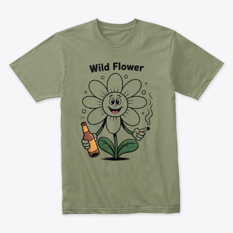 Wild Flower Funny Graphic