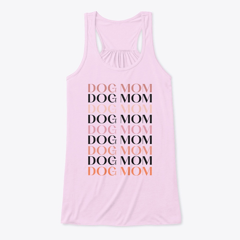 Coral Dog Mom on Repeat Tee
