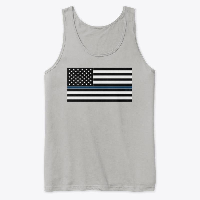 Horizontal Blue Line Flag