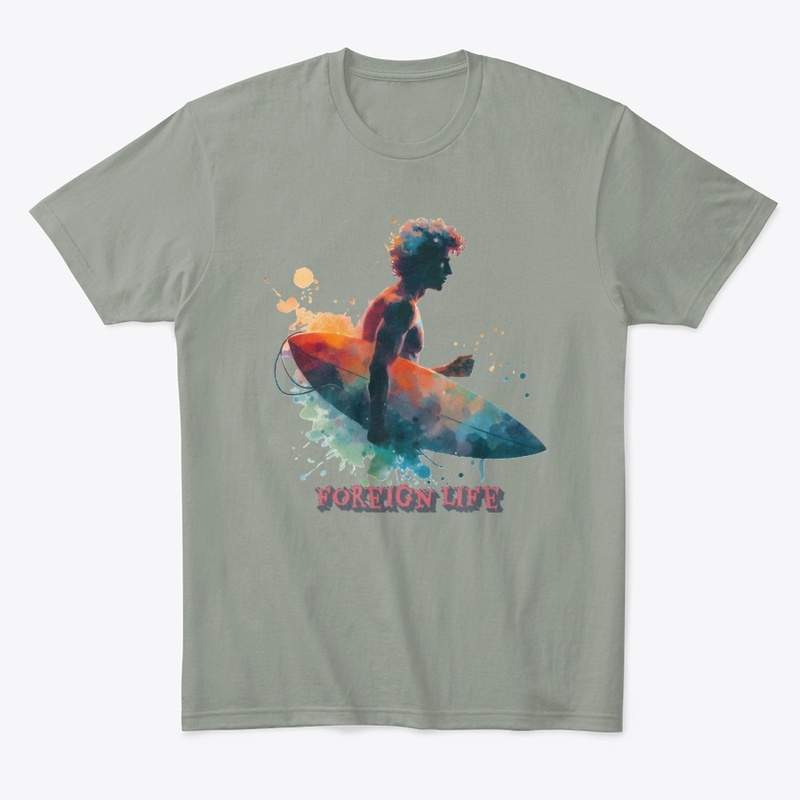 Foreign Life Spray Painted Surfer