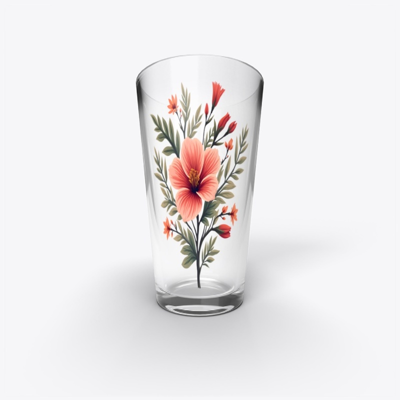 Blooming Grace Elegant Coral Floral 