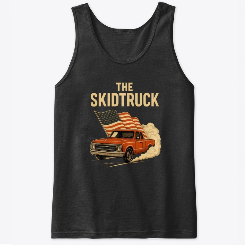 skidtuck american flag t-shirt design