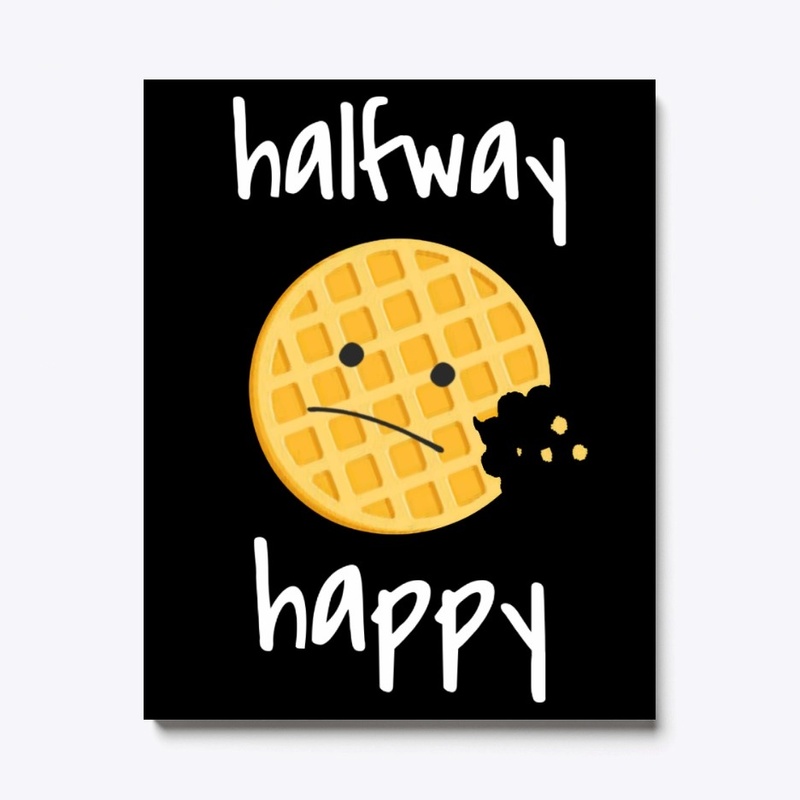 Halfway Happy Waffle Face Gift
