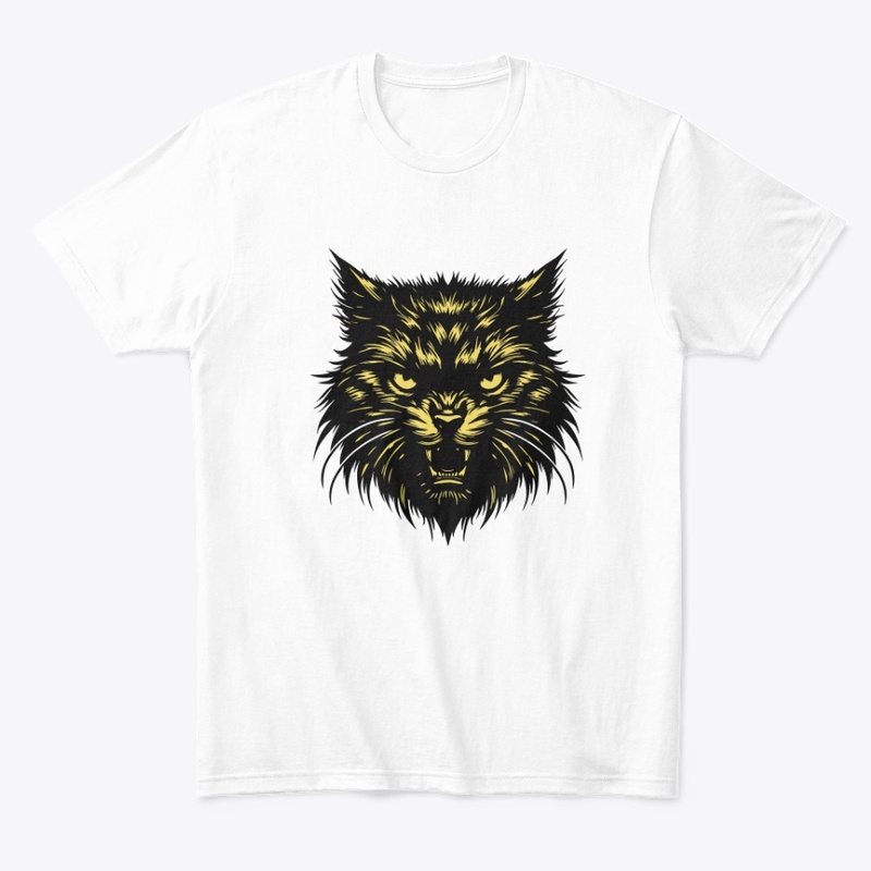 Angry Cat Head Design