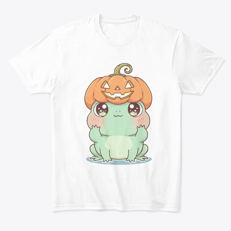 Hoppy Halloween Kawaii Pumpkin Hat Frog
