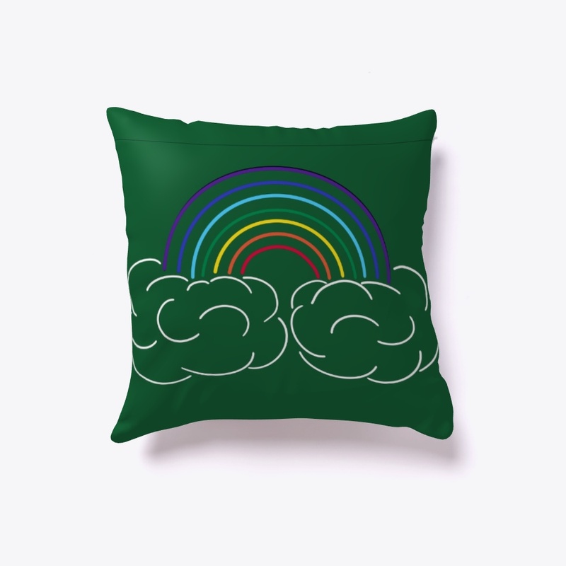 Rainbow and Puffy Clouds