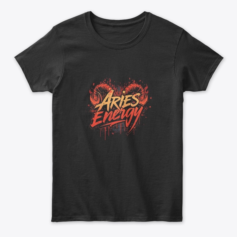 Aries Energy Fire Sign T-Shirt 🔥