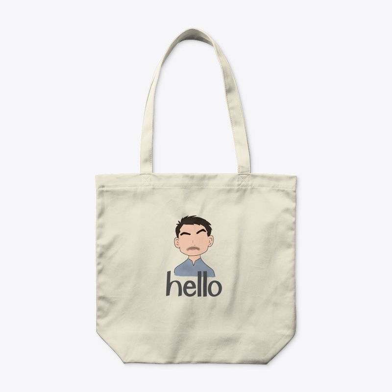 Tote bag with faceless illustration