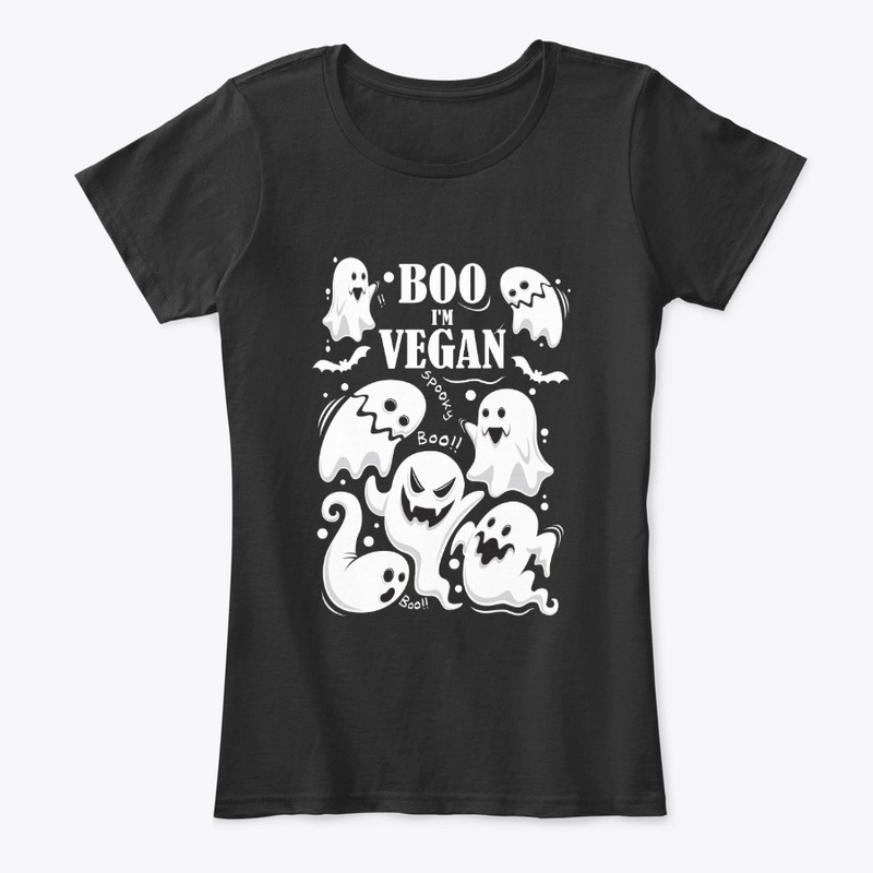 vegan Halloween Design - Boo im Vegan