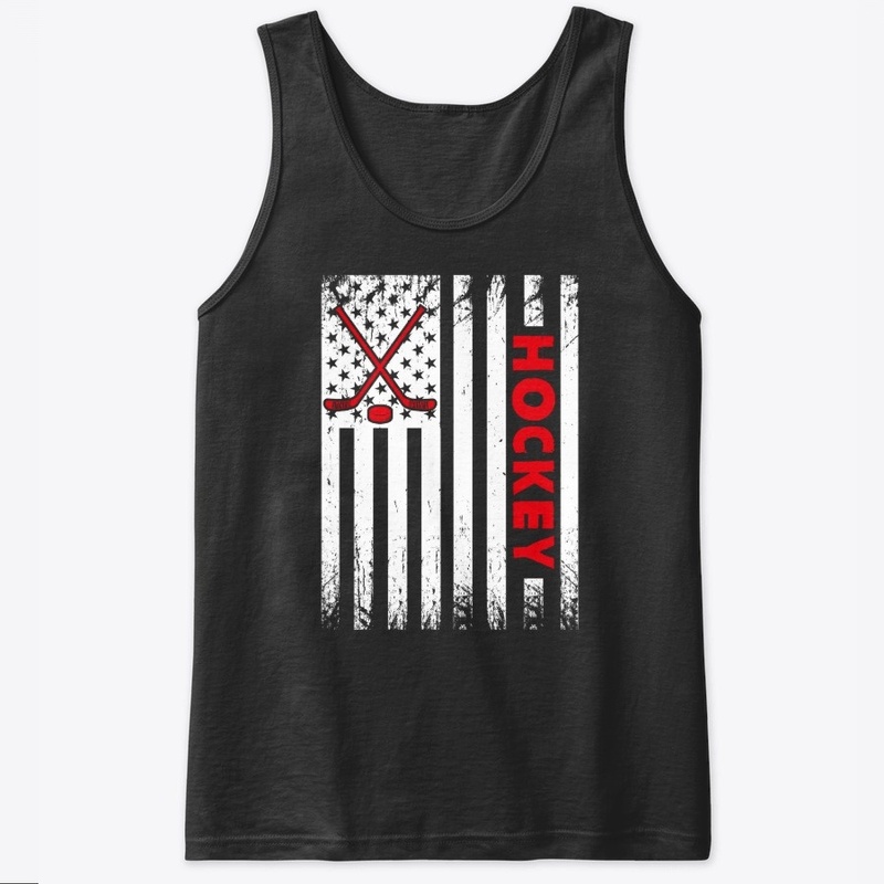 Hockey Stick American Flag USA Gifts