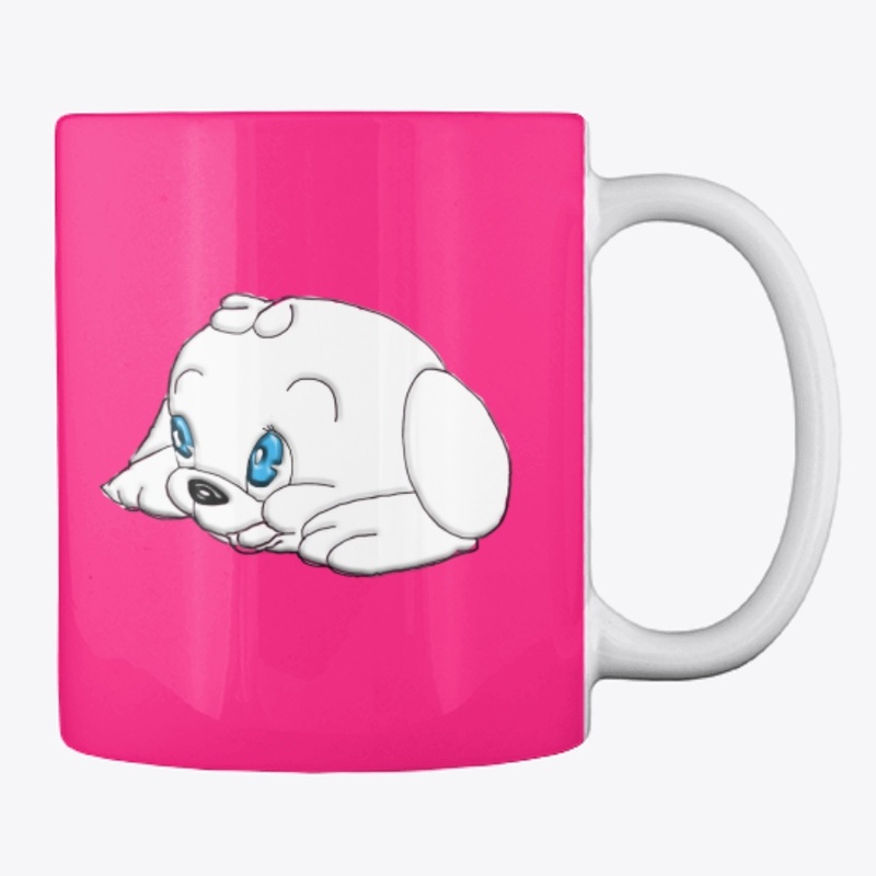 Mug with little puppies