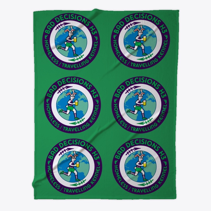 BDH3 Bunny in Shorts Logo Blanket