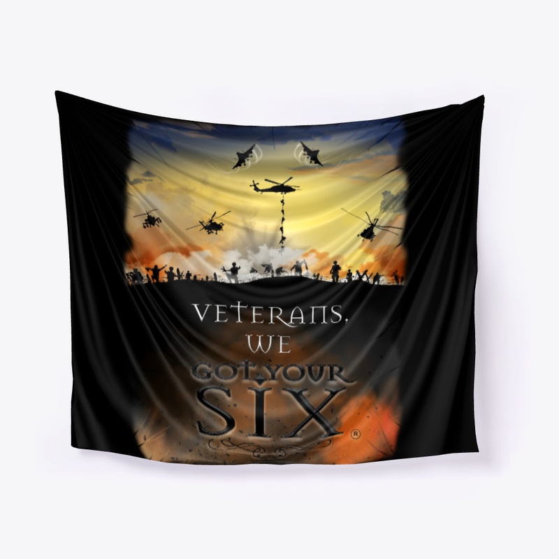 COURAGE UNDER FIRE WALL TAPESTRY
