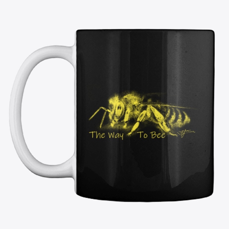 Honey Bee on Coffee Cup