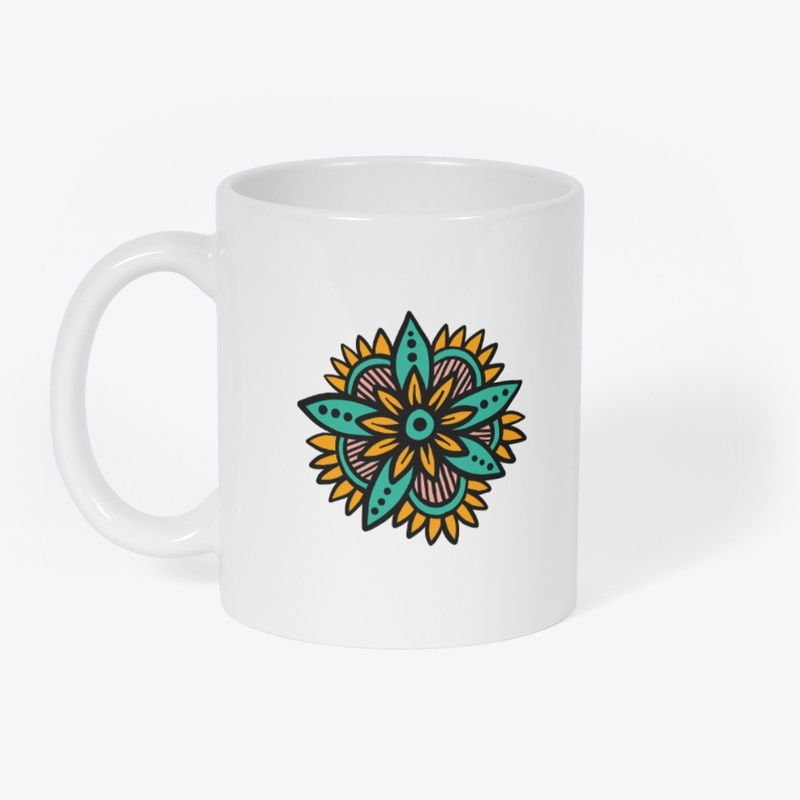 Mandala Style Flower, Boho Chic