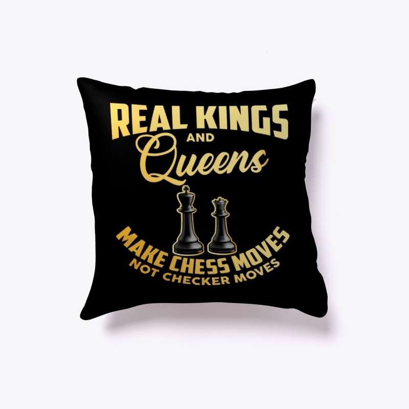 REAL KINGS AND QUEENS MAKE CHESS MOVES