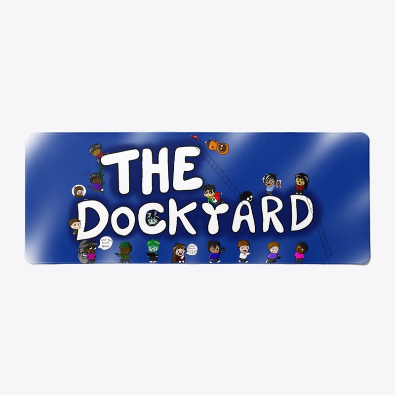 The Dockyard Blue Desk Mat