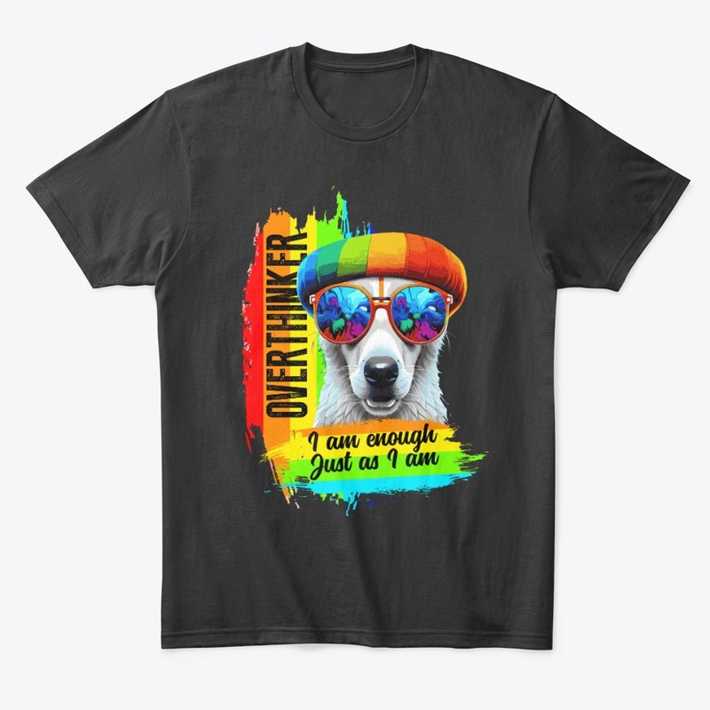 Rainbow Cute Dog T-shirt Design