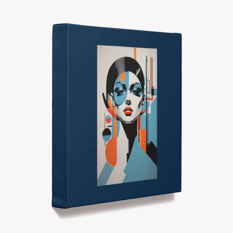 Ethereal Beauty: Abstract Girl Canvas