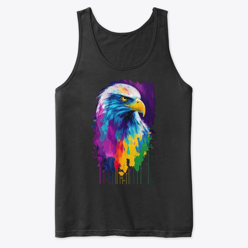 Colorful Vibrant Eagle | Rightward look