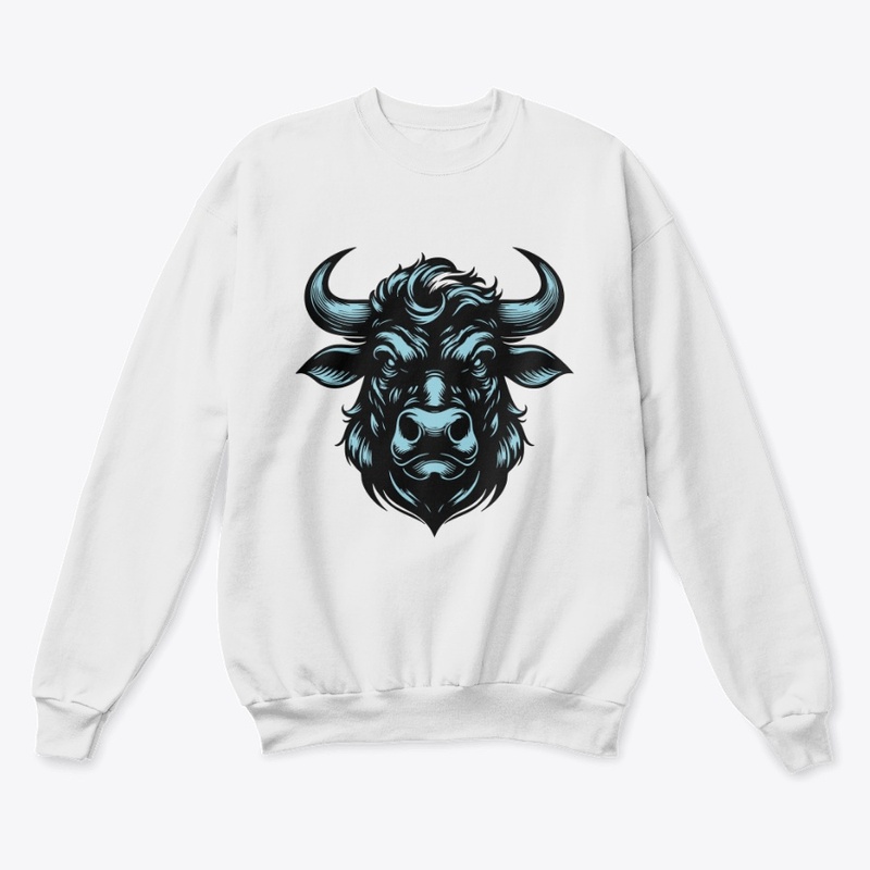 Striking Angry Cow Graphic