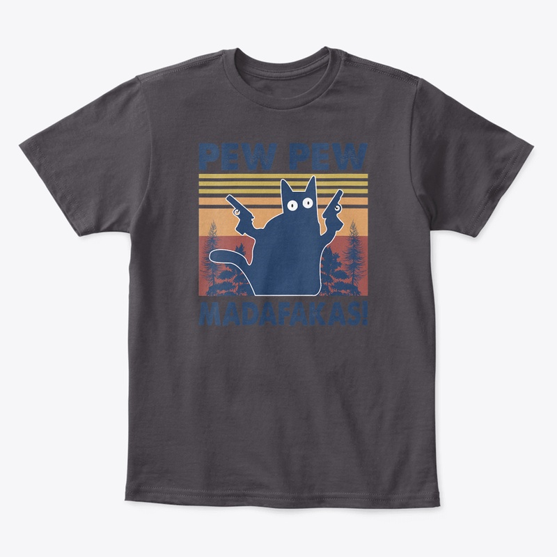 Womens Cat Vintage Pewpewpew Madafakas