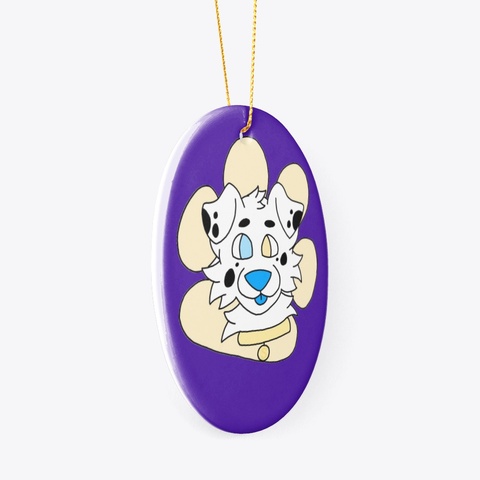 Smudges Ornament Rich Purple Maglietta Left