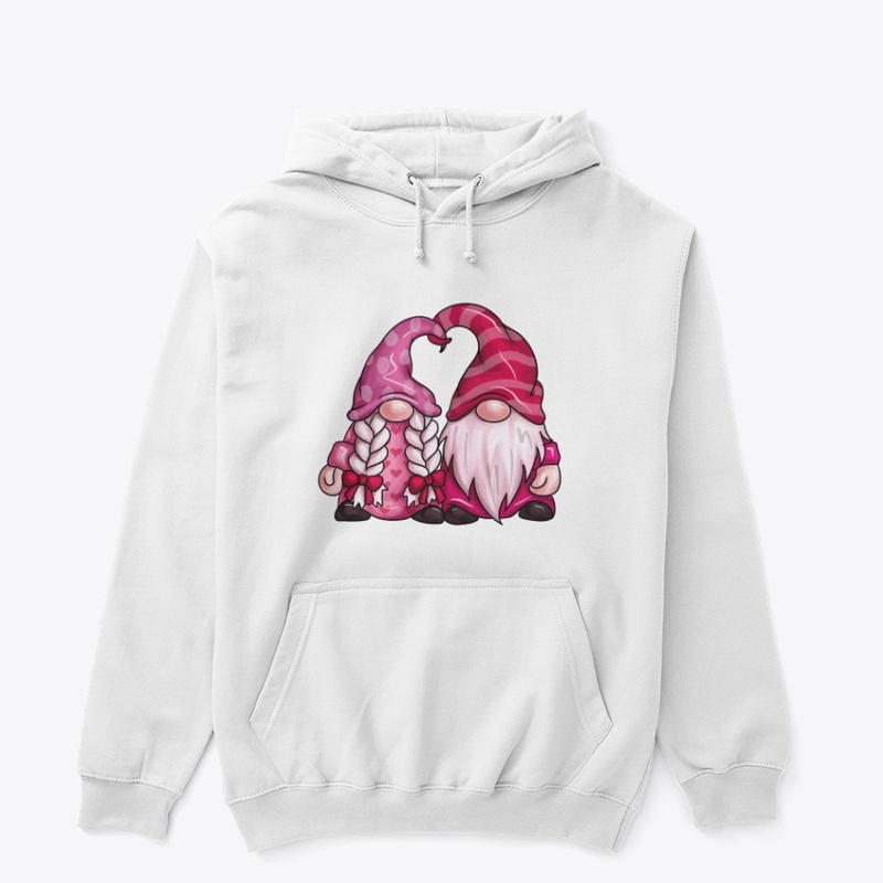 valentine gnome couple tshirt