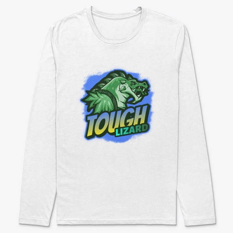 cartoon logo design: tough lizard
