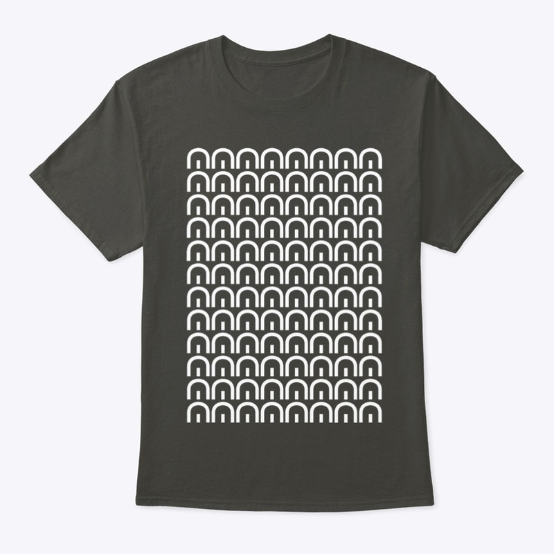 MegaMerch - White Tiled Logo Tee