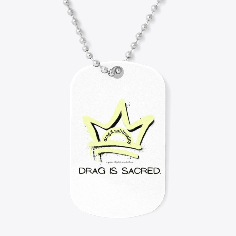 DRAG IS SACRED - pale yellow