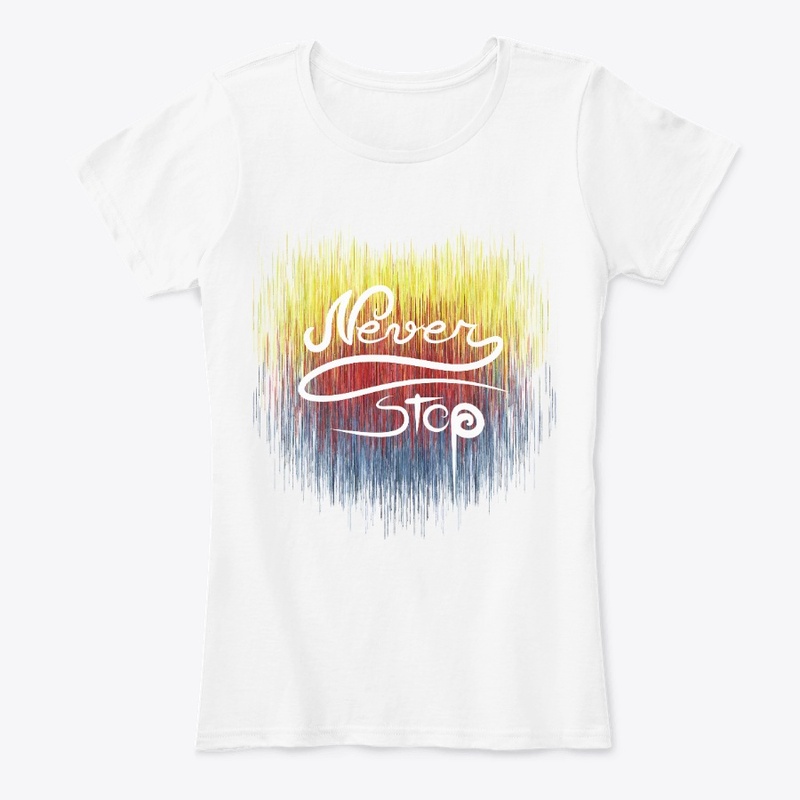 Art Lettering: "Never Stop"