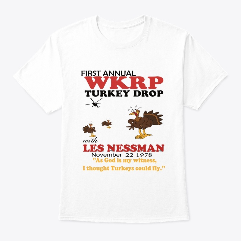 wkrp turkey drop t shirt wkrp shirt