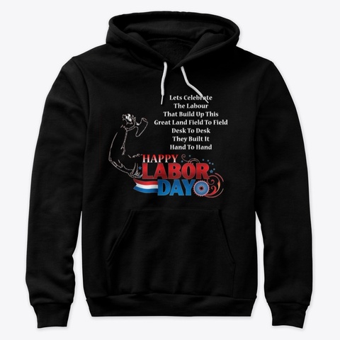 Labour Day Special Tee Dark Edition Black T-Shirt Front