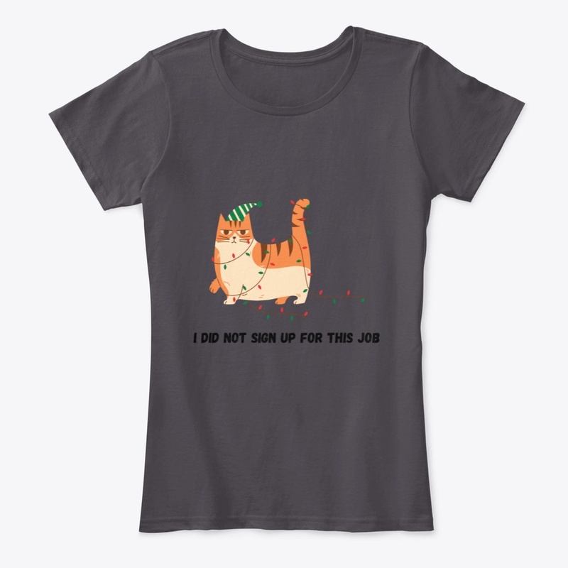 Christmas Lights Cat Funny Shirt